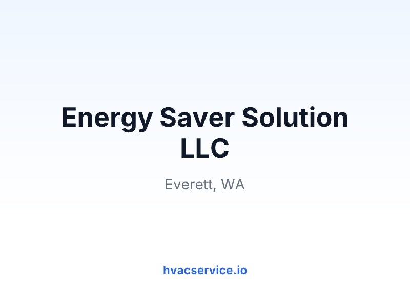 Energy Saver Solution LLC