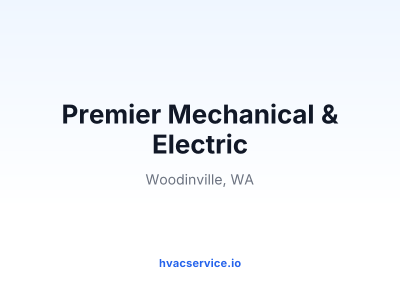 Premier Mechanical & Electric