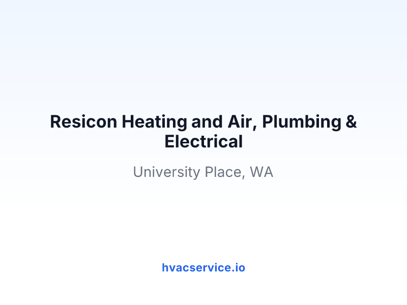 Resicon Heating and Air, Plumbing & Electrical