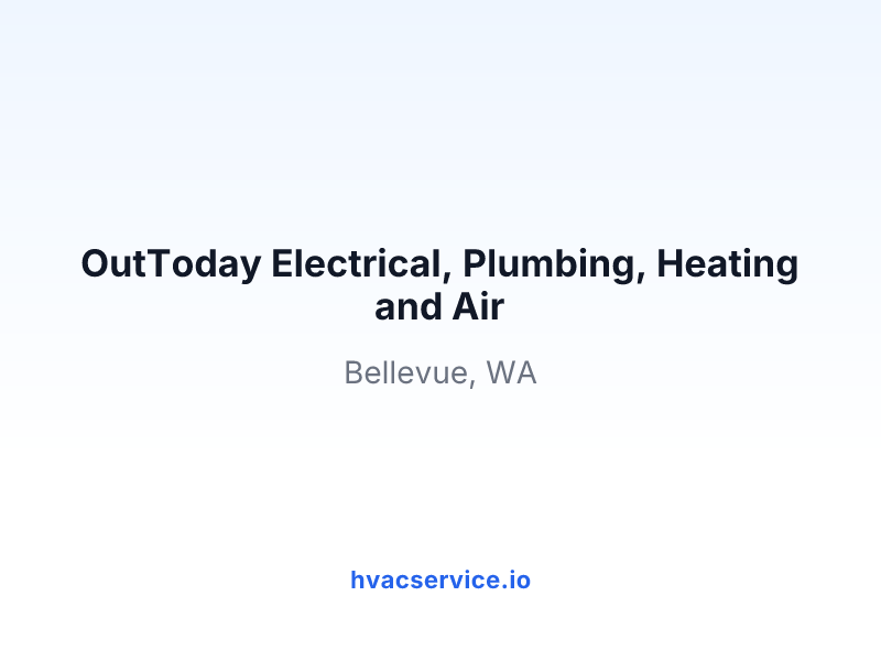OutToday Electrical, Plumbing, Heating and Air