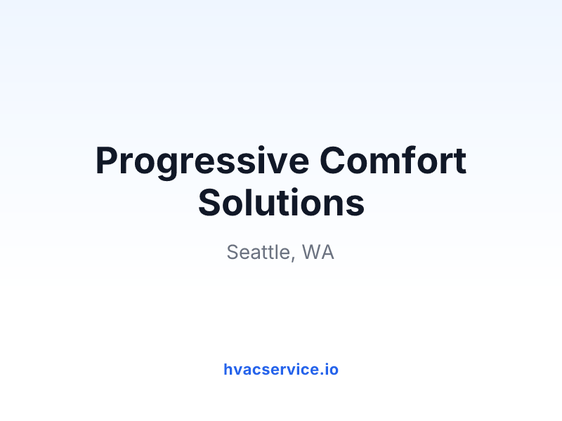 Progressive Comfort Solutions