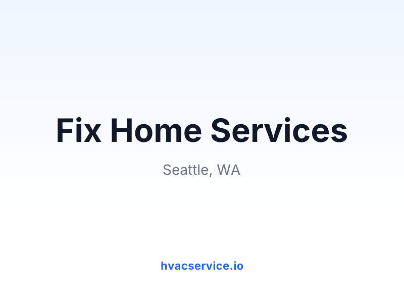 Fix Home Services