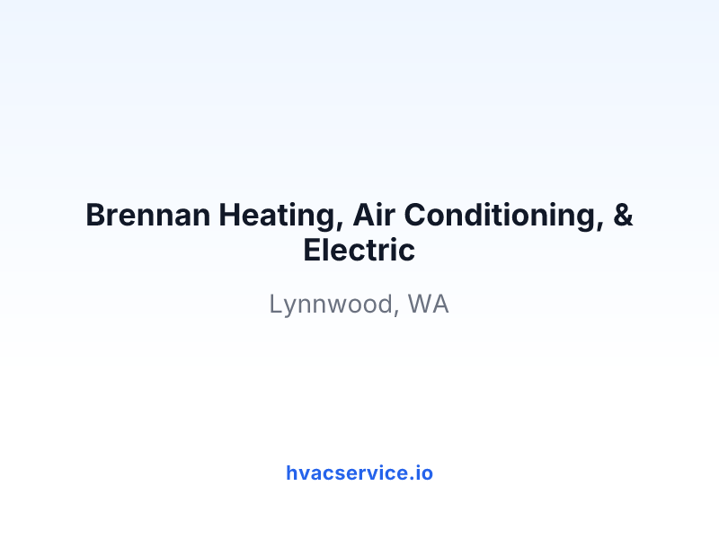 Brennan Heating, Air Conditioning, & Electric