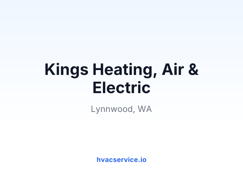 Kings Heating, Air & Electric
