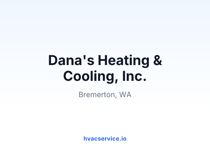 Dana's Heating & Cooling, Inc.
