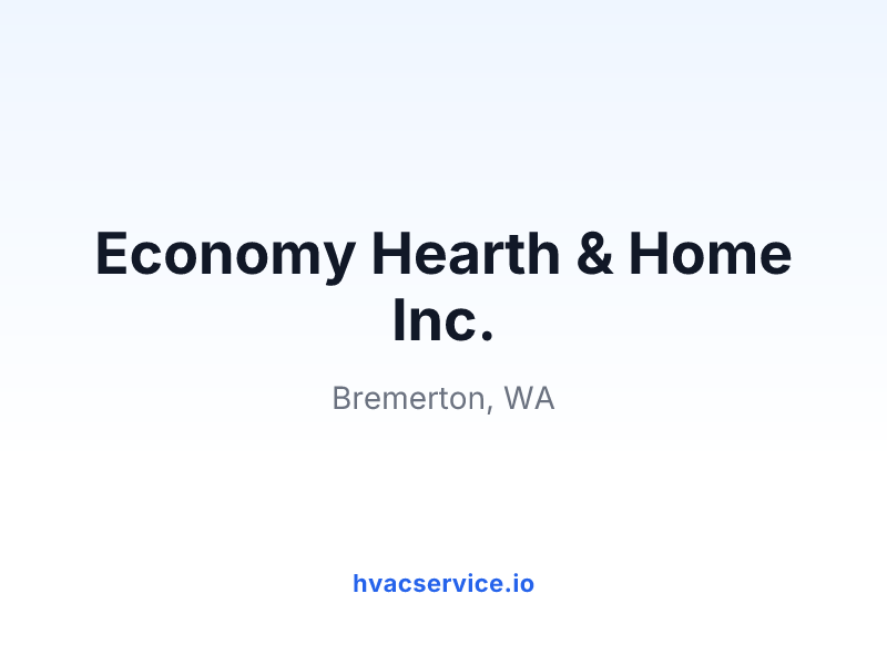 Economy Hearth & Home Inc.