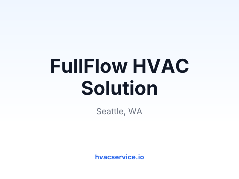 FullFlow HVAC Solution