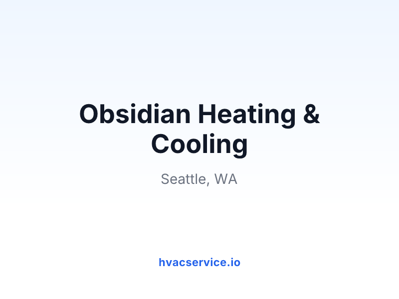 Obsidian Heating & Cooling