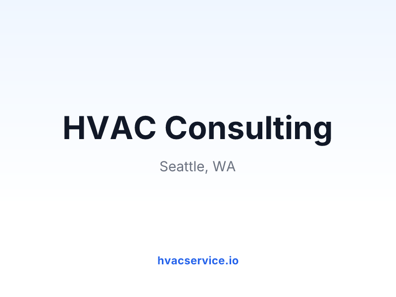 HVAC Consulting