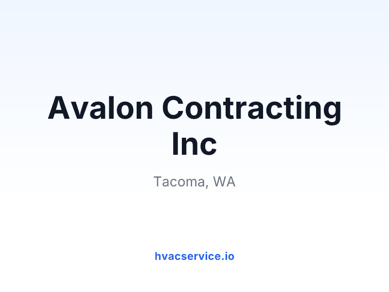Avalon Contracting Inc