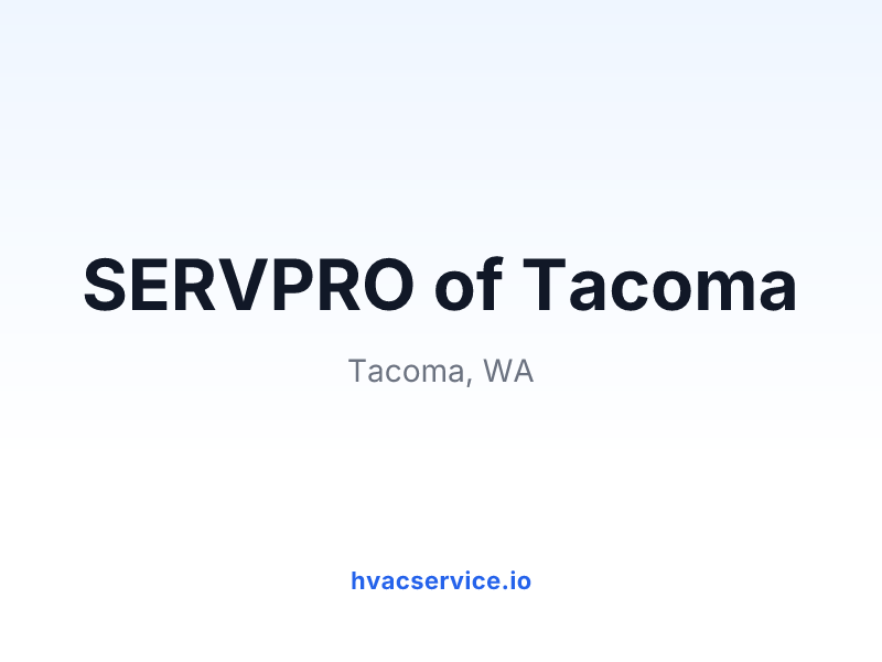 SERVPRO of Tacoma