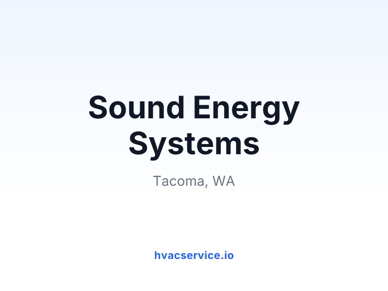 Sound Energy Systems