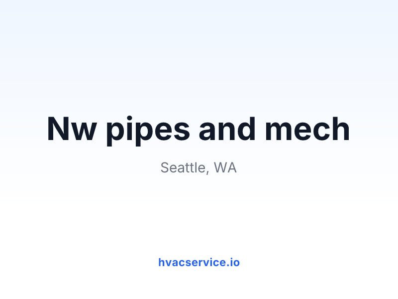 Nw pipes and mech