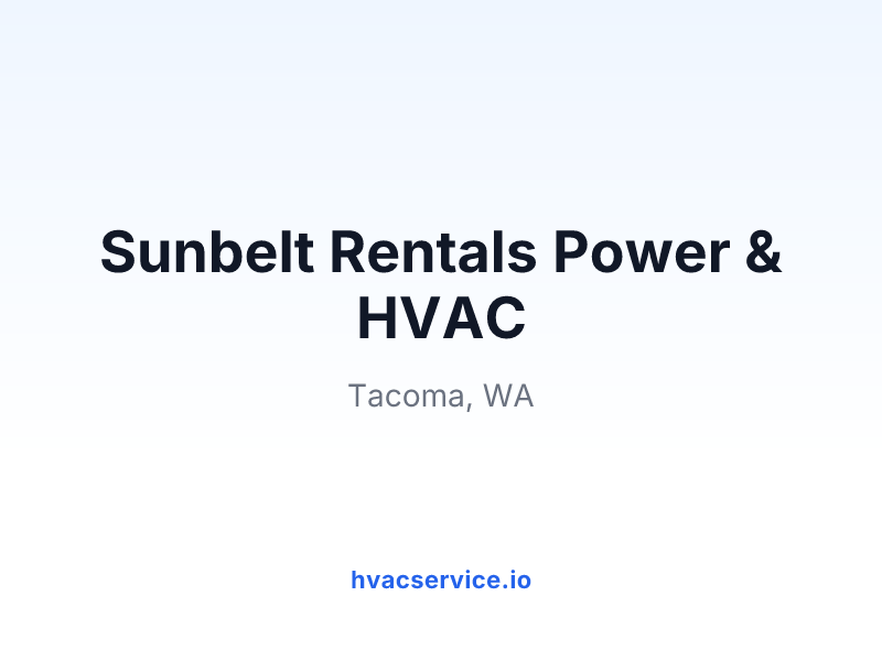 Sunbelt Rentals Power & HVAC