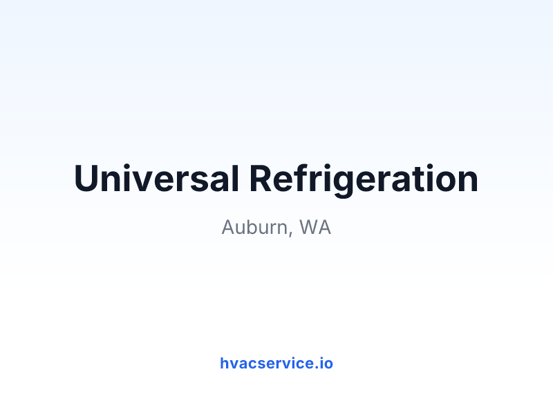 Universal Refrigeration