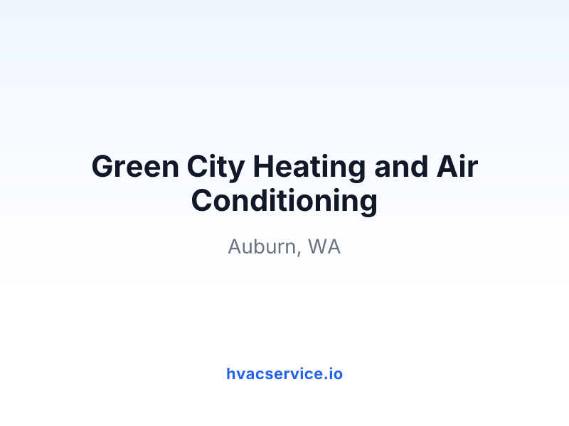 Green City Heating and Air Conditioning