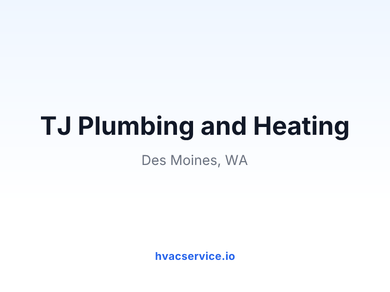 TJ Plumbing and Heating