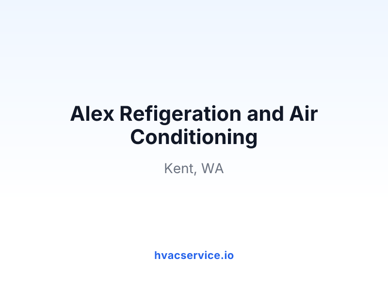 Alex Refigeration and Air Conditioning