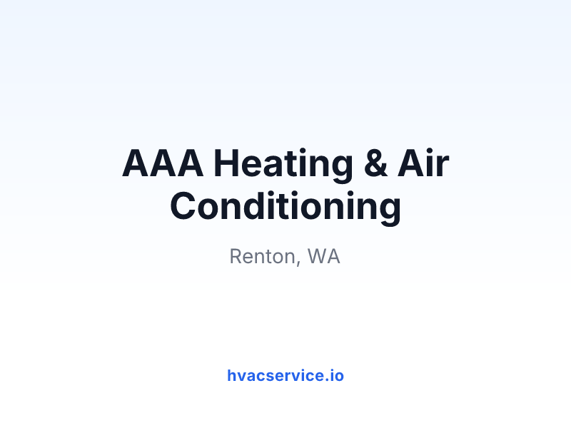 AAA Heating & Air Conditioning