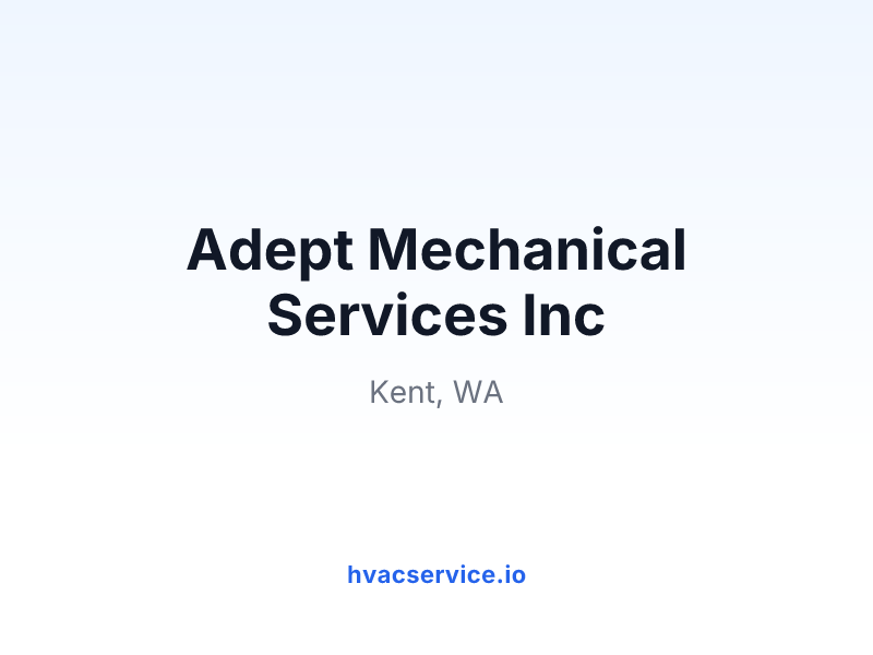 Adept Mechanical Services Inc