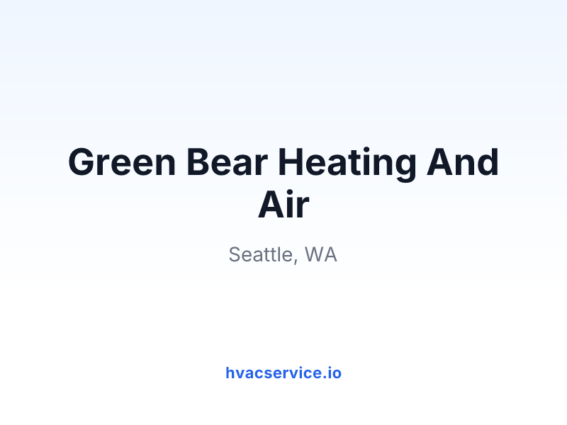 Green Bear Heating And Air