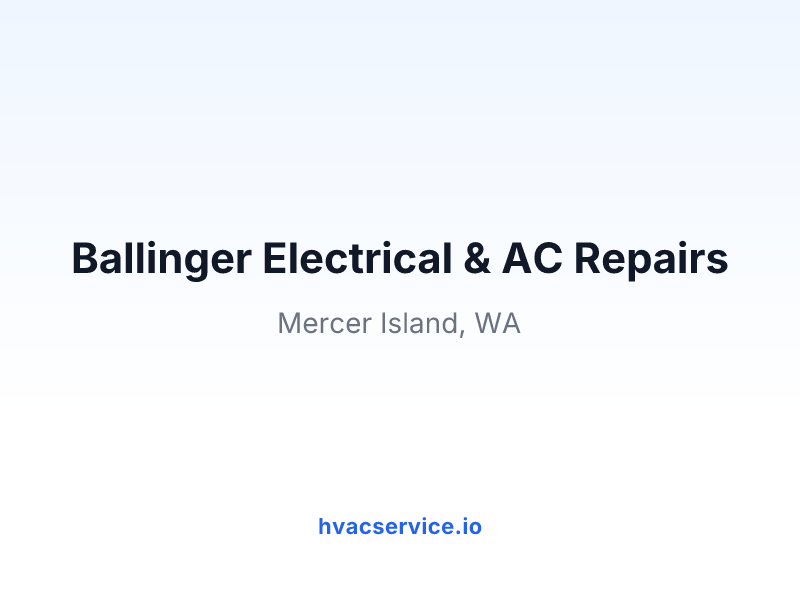 Ballinger Electrical & AC Repairs