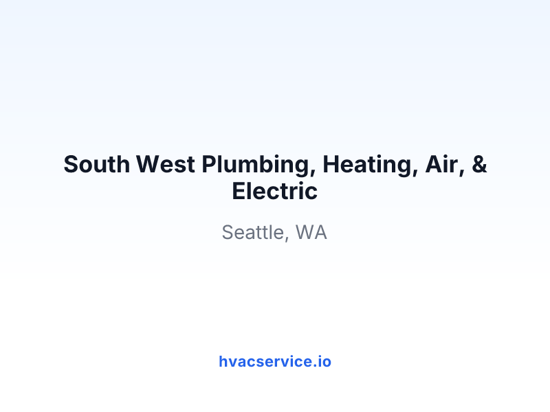 South West Plumbing, Heating, Air, & Electric