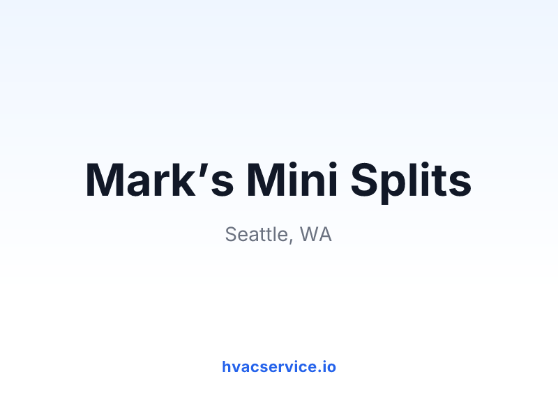 Mark’s Mini Splits