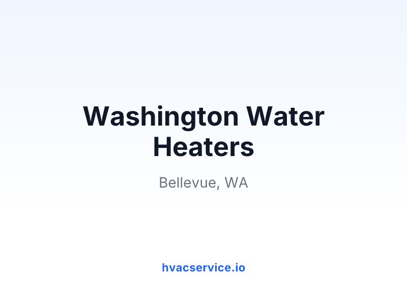 Washington Water Heaters