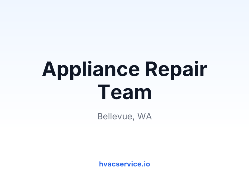 Appliance Repair Team