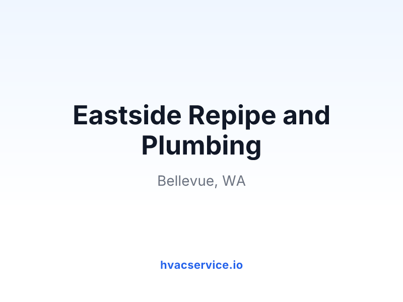 Eastside Repipe and Plumbing