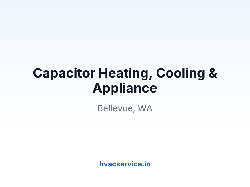 Capacitor Heating, Cooling & Appliance