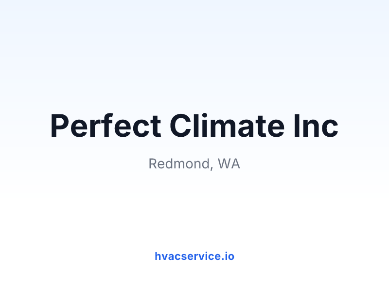 Perfect Climate Inc