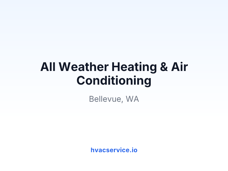 All Weather Heating & Air Conditioning
