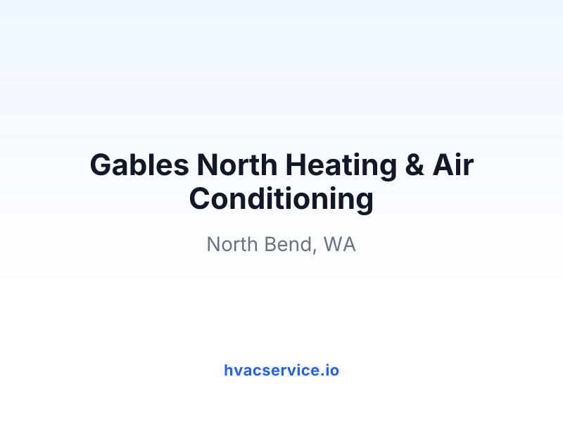 Gables North Heating & Air Conditioning