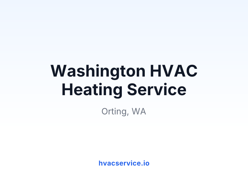 Washington HVAC Heating Service