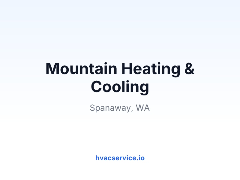 Mountain Heating & Cooling