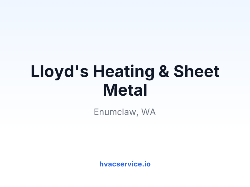 Lloyd's Heating & Sheet Metal