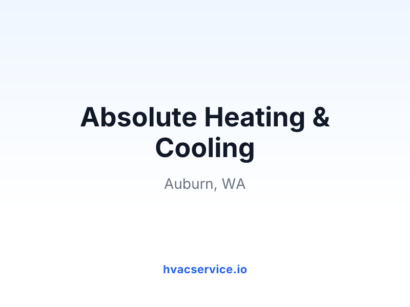 Absolute Heating & Cooling