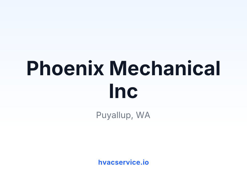 Phoenix Mechanical Inc