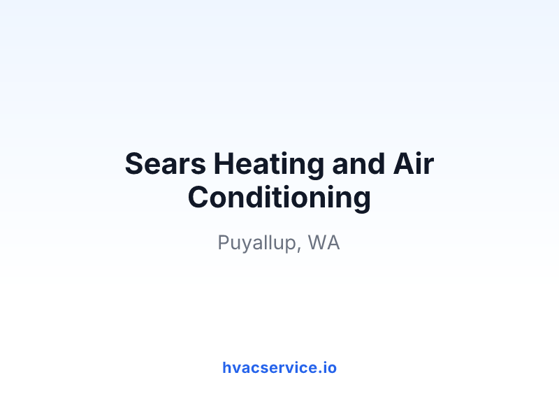 Sears Heating and Air Conditioning