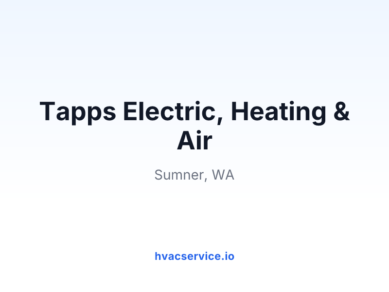 Tapps Electric, Heating & Air