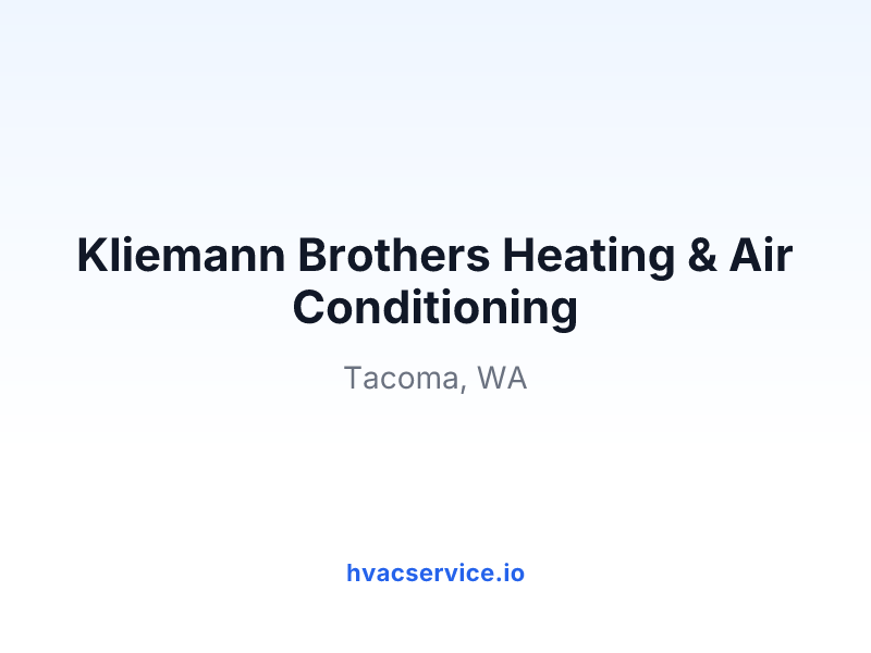 Kliemann Brothers Heating & Air Conditioning