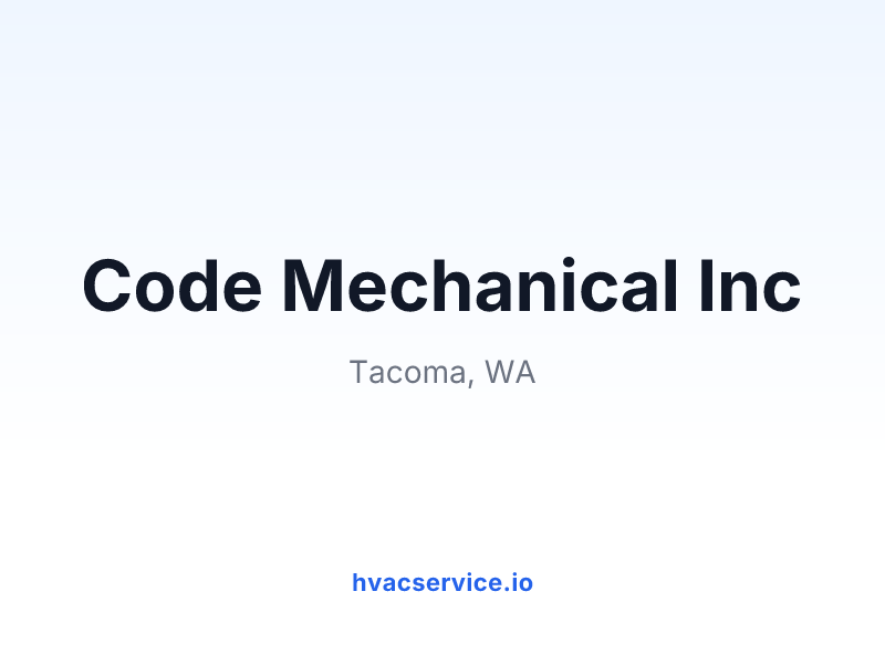 Code Mechanical Inc