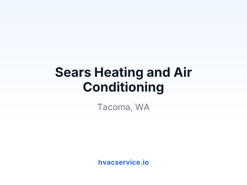 Sears Heating and Air Conditioning