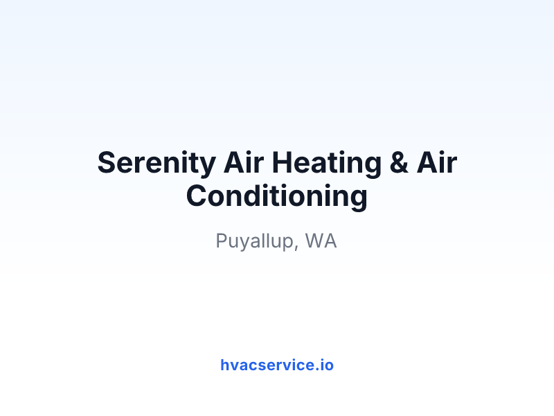 Serenity Air Heating & Air Conditioning