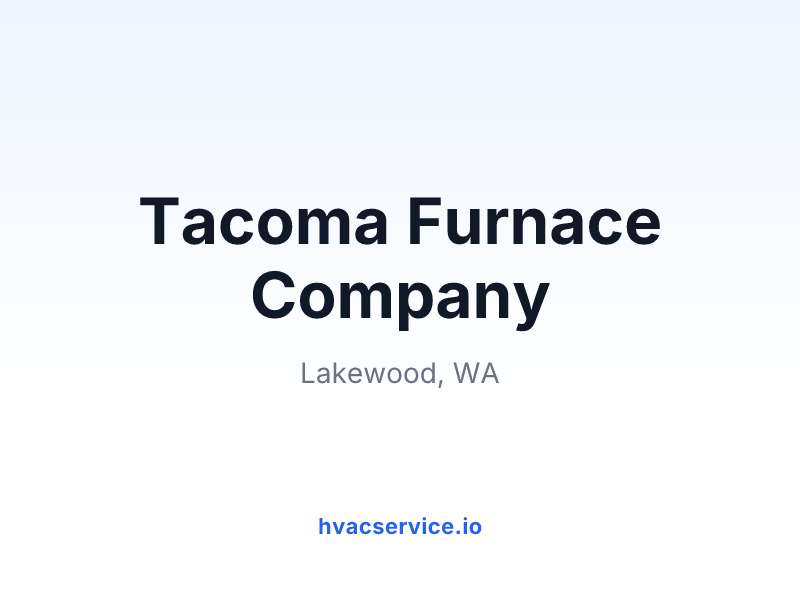 Tacoma Furnace Company
