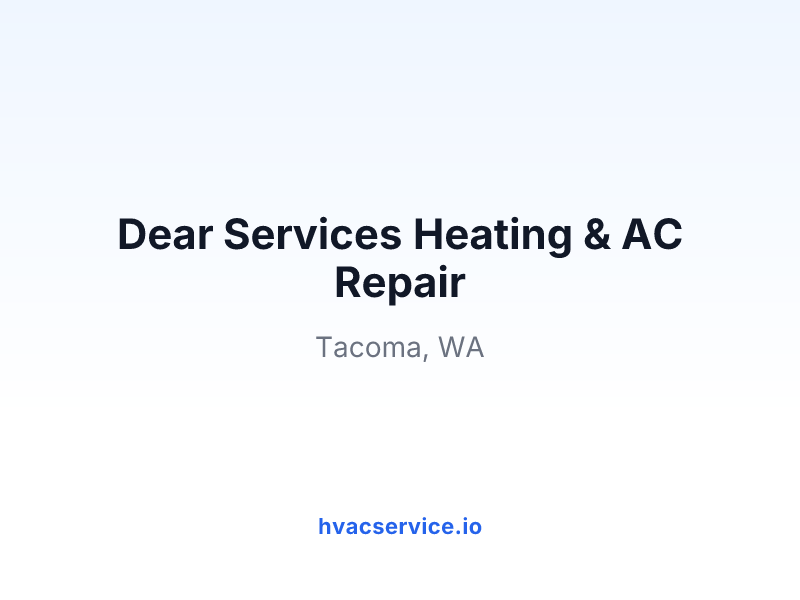 Dear Services Heating & AC Repair