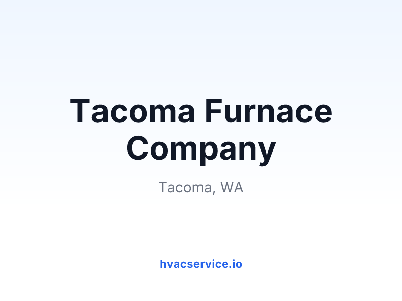 Tacoma Furnace Company