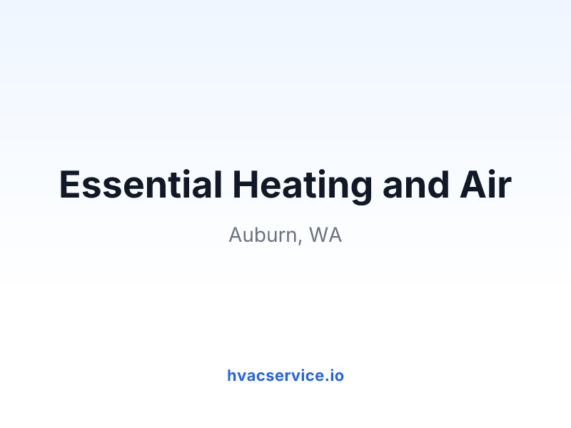Essential Heating and Air
